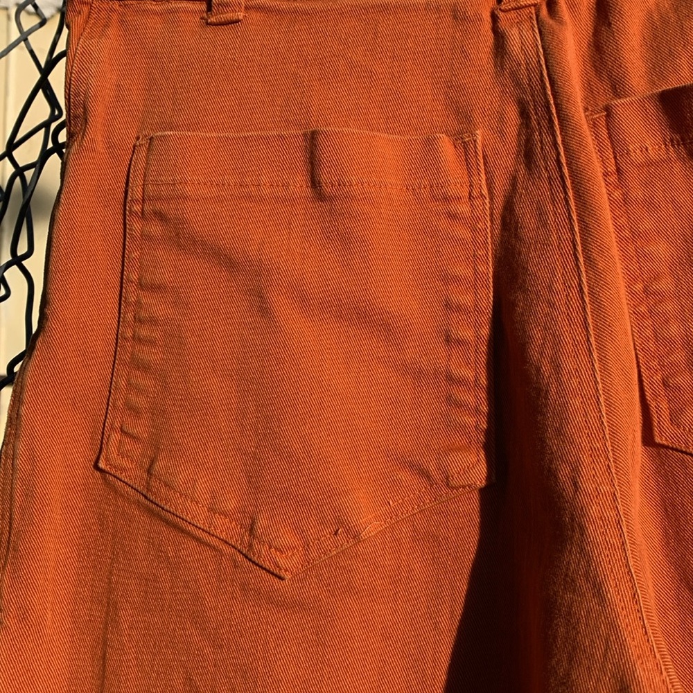 Whimsy + Row Flora Pant In Orange Wide Leg - Picture 15 of 16
